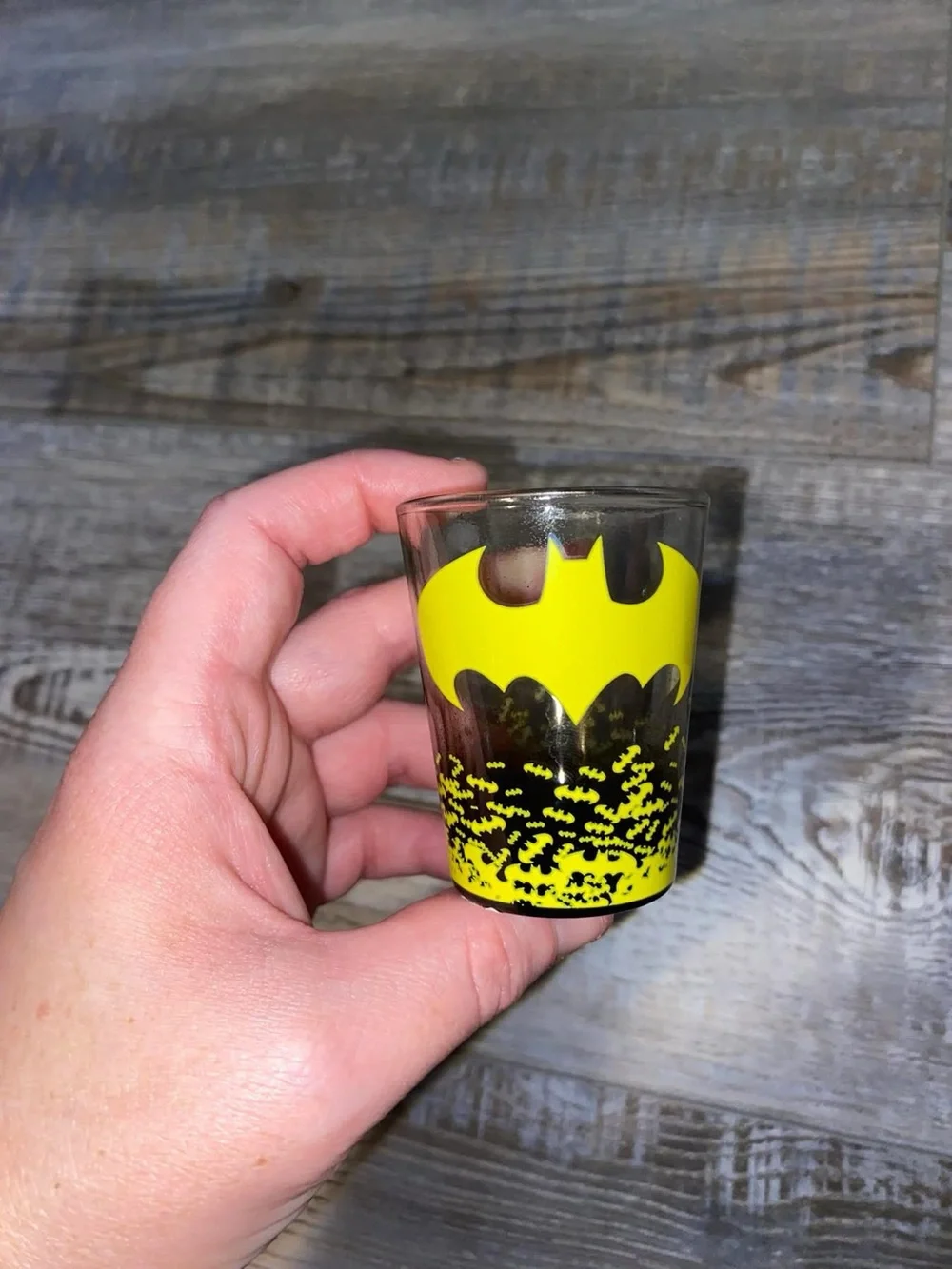 Batman Logo Yellow Shot Glass - Party Drinkware